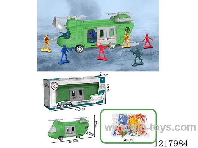 Stowage military scenario Inertia transport aircraft + 24 soldiers