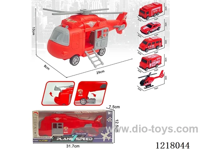 Stowage Fire Scenario Inertia Transport Aircraft + 5 Helicopter Cars