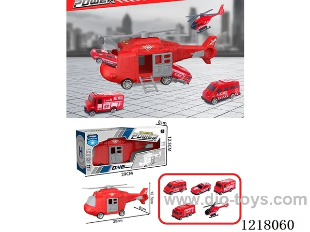 Stowage Fire Scenario Inertia Transport Plane + 5 Helicopter Cars