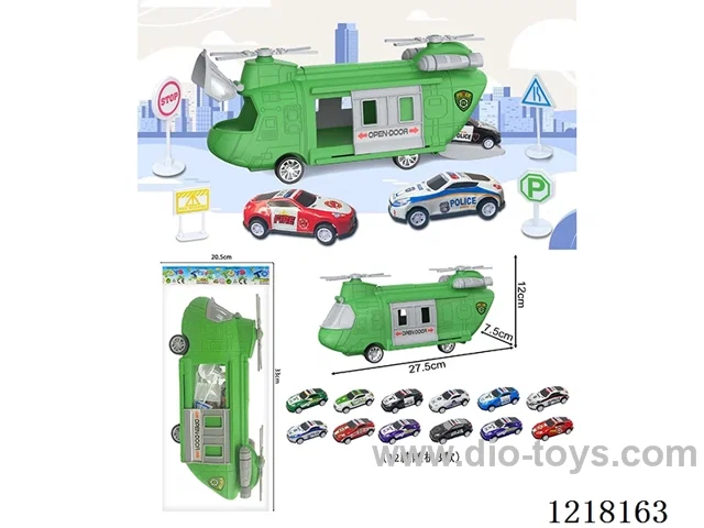 Organize Military Scenario Inertia Transportation Aircraft + 3 Tin Truck Signposts