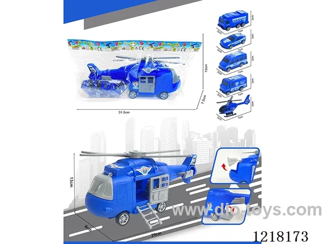 Stowage police Inertia transports + 5 helicopter cars