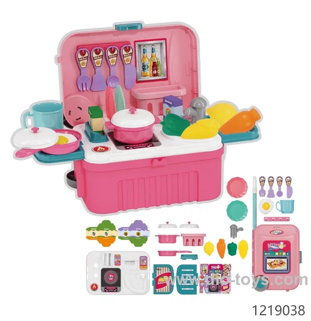 2 in 1 Travel Luggage Turn into Play Kitchen