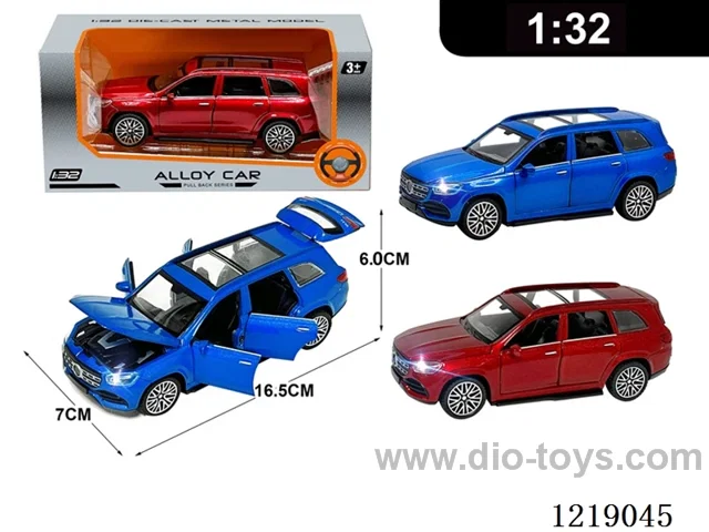 1:32 pull back alloy car W L/M included 3*AG13