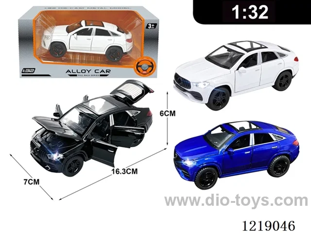 1:32 pull back alloy car W L/M included 3*AG13