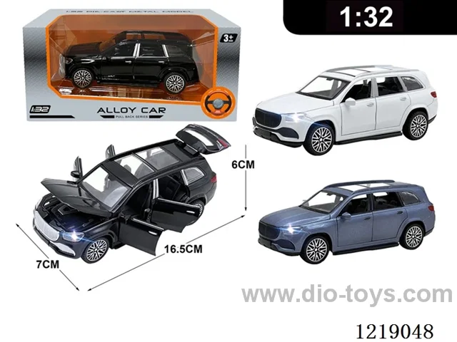 1:32 pull back alloy car W L/M included 3*AG13