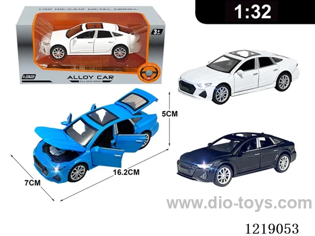 1:32 pull back alloy car W L/M included 3*AG13