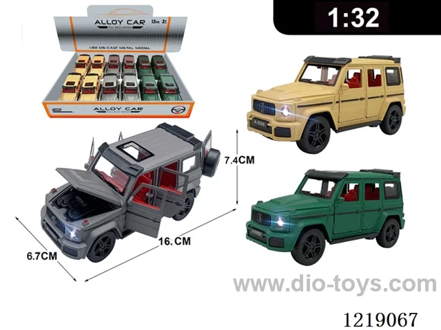 1:32 pull back alloy car W L/M included 3*AG13