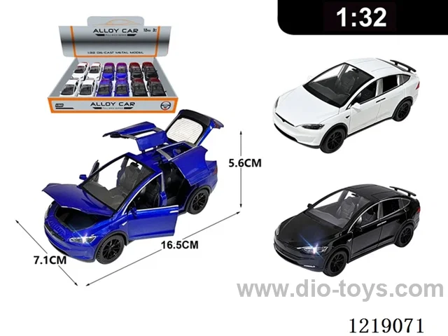 1:32 pull back alloy car W L/M included 3*AG13