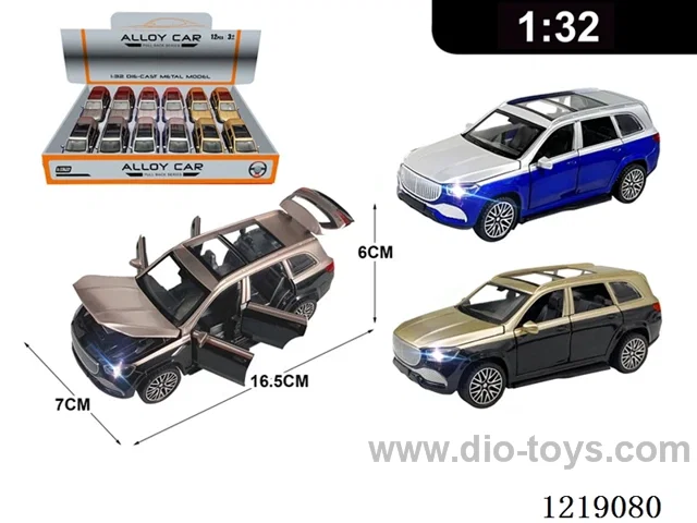 1:32 pull back alloy car W L/M included 3*AG13