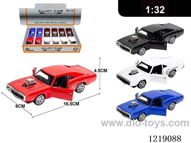 1:32 pull back alloy car W L/M included 3*AG13