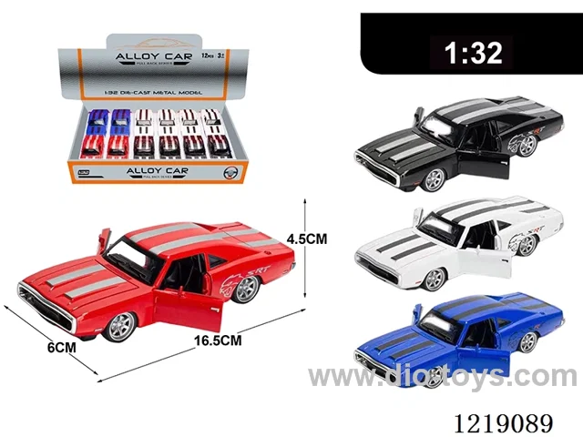 1:32 pull back alloy car W L/M included 3*AG13