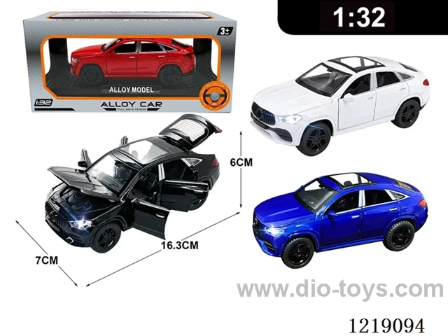 1:32 pull back alloy car W L/M included 3*AG13