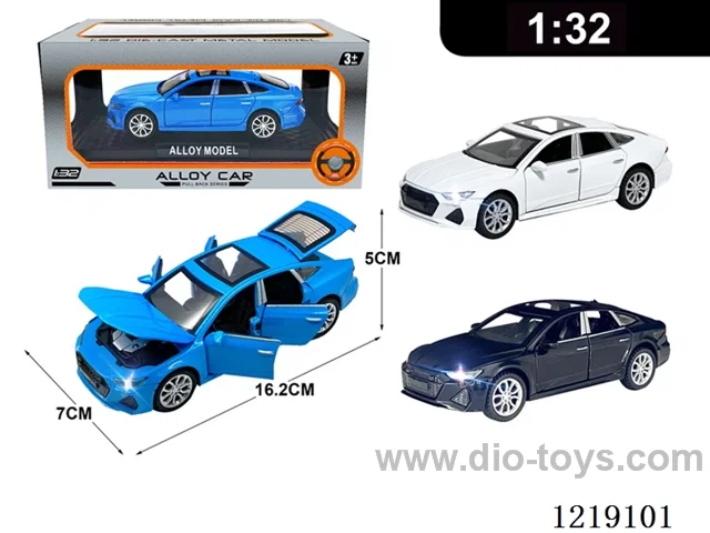 1:32 pull back alloy car W L/M included 3*AG13