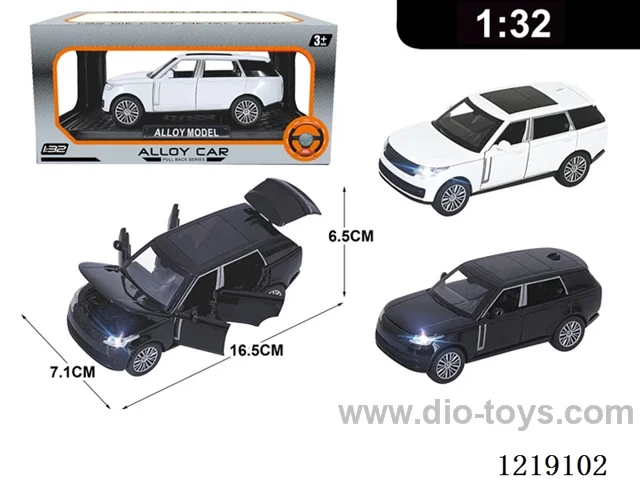 1:32 pull back alloy car W L/M included 3*AG13