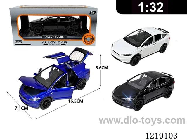 1:32 pull back alloy car W L/M included 3*AG13
