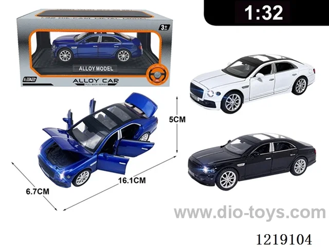 1:32 pull back alloy car W L/M included 3*AG13