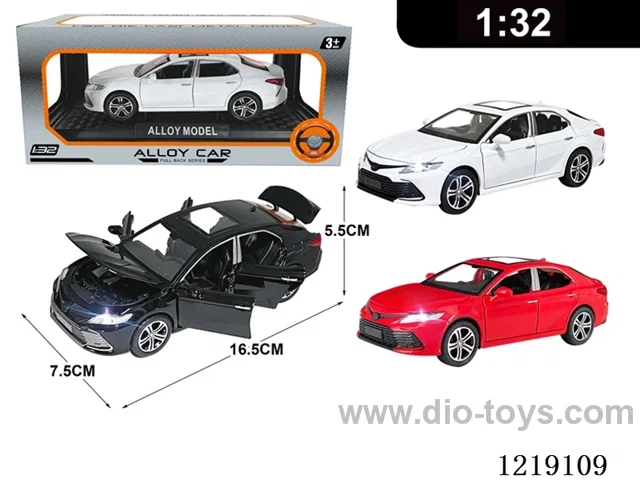 1:32 pull back alloy car W L/M included 3*AG13
