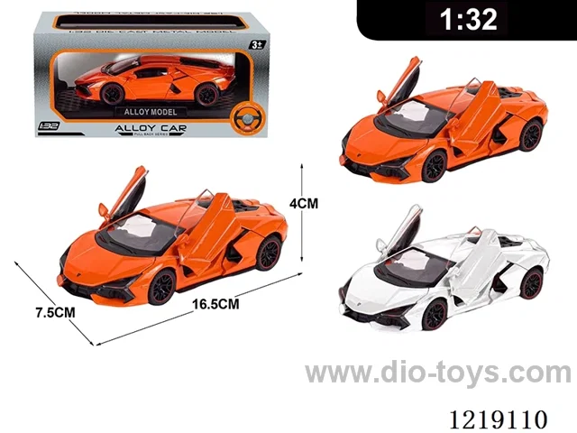 1:32 pull back alloy car W L/M included 3*AG13