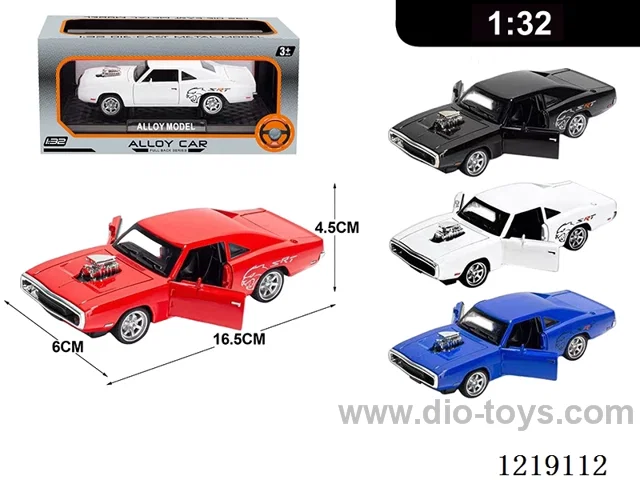 1:32 pull back alloy car W L/M included 3*AG13