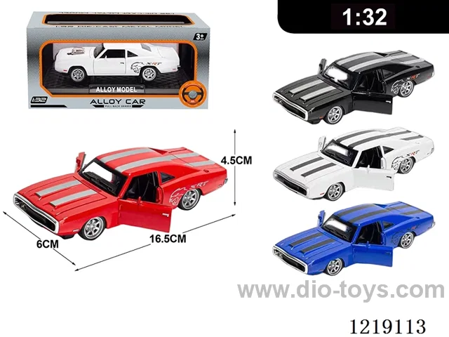 1:32 pull back alloy car W L/M included 3*AG13
