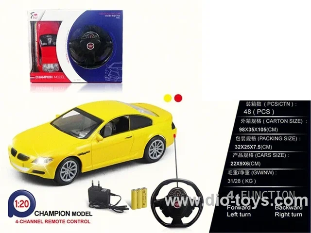 1：20 4ch rc car with light included battery