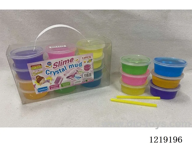 6 Colors Crystal Clay 12 Jars (Single Price)