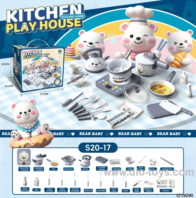 Little White Bear Kitchen tool (with light and sound effects)
