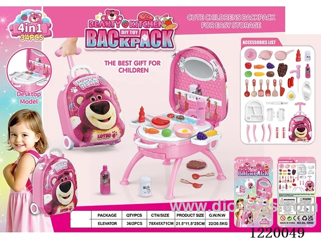 kitchen set 4 in 1 (Alloy Backpack)