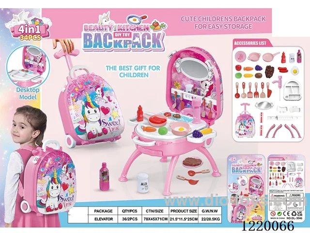 kitchen set 4 in 1 (Alloy Backpack)