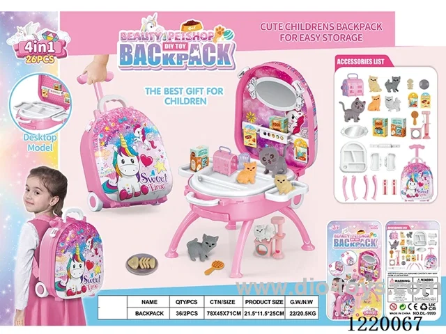 pet set 4 in 1 (Alloy Backpack)
