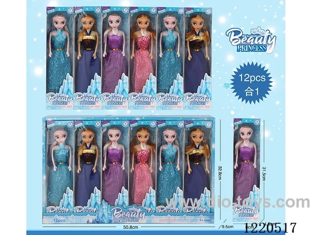 11.5 inch solid body/fixed hand doll 12PCS