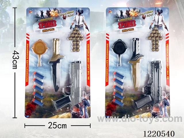 Battlefield Weapon Series New (Pistol with two types of bullets + Pan + Knife)