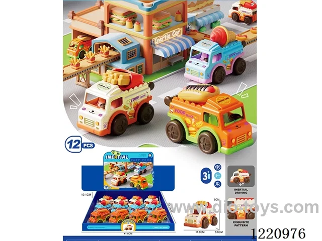 Inertia Snacks Toy Car 3 Mixed 12PCS