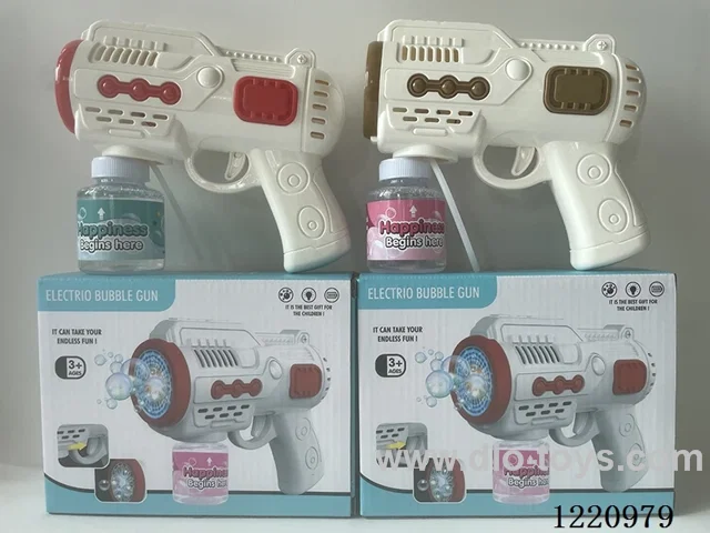 electric bubble gun with light