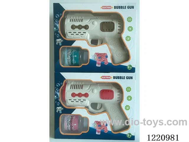 electric bubble gun with light