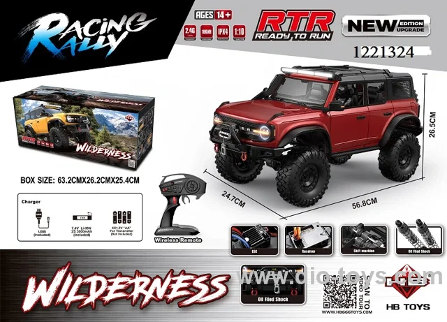 1:10 rc car  included battery in color box
