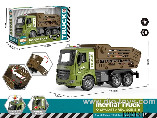 inertia/openable-door/animal transporter with 6 small animals W L/M included 3*AG13