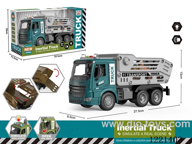 inertia/openable-door/animal transporter with 6 small animals W L/M included 3*AG13