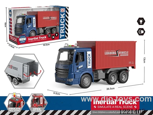 inertia/openable-door/container truck W L/M included 3*AG13