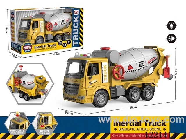 inertia/openable-door/mixer truck W L/M included 3*AG13