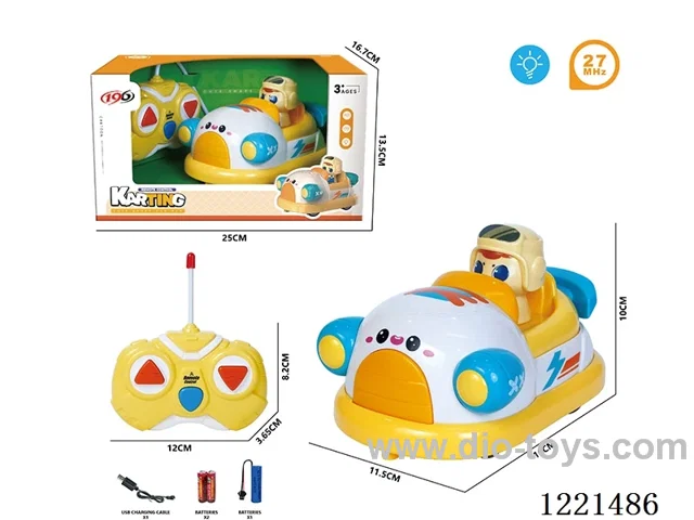 2ch rc car with light included battery
