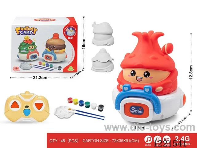 2.4G 3 styles painted 3ch rc vinyl car W L/M