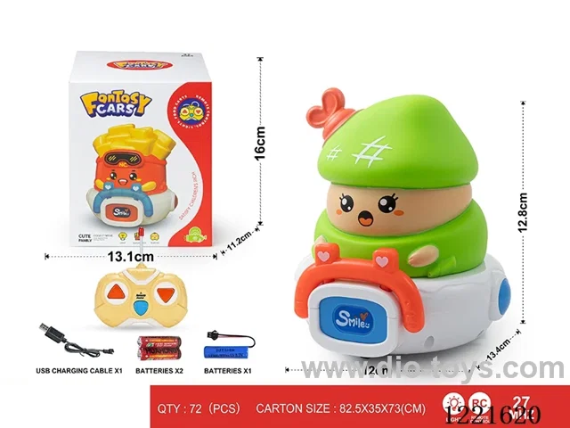 27MHZ 2ch rc vinyl car W L/M included battery