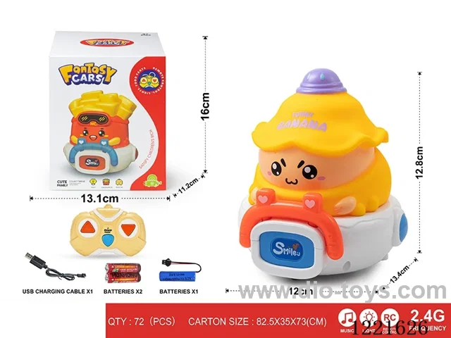 2.4G 3ch rc vinyl car W L/M included battery