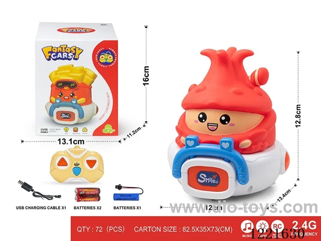 2.4G 3ch rc vinyl car W L/M included battery