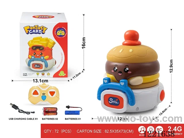 2.4G 3ch rc vinyl car W L/M included battery