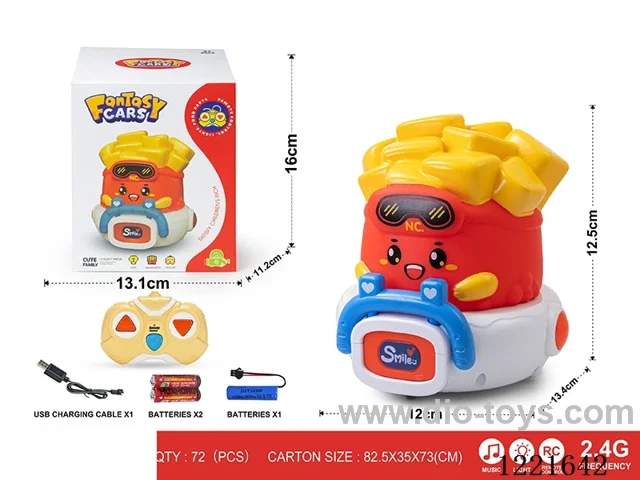 2.4G 3ch rc vinyl car W L/M included battery