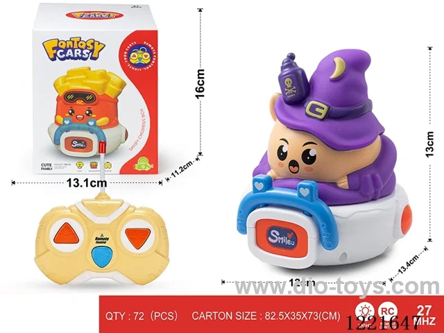 27MHZ 2ch rc vinyl car with light