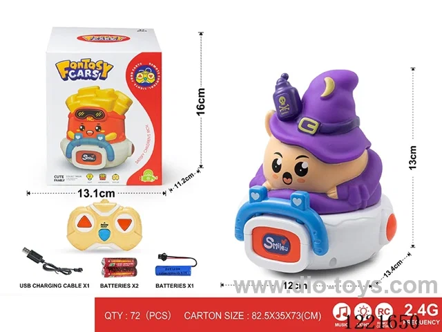 2.4G 3ch rc vinyl car W L/M included battery