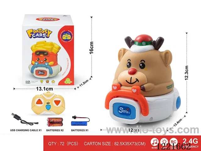 2.4G 3ch rc vinyl car W L/M included battery